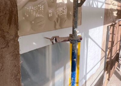 Musterflächen Fassadenfarbe